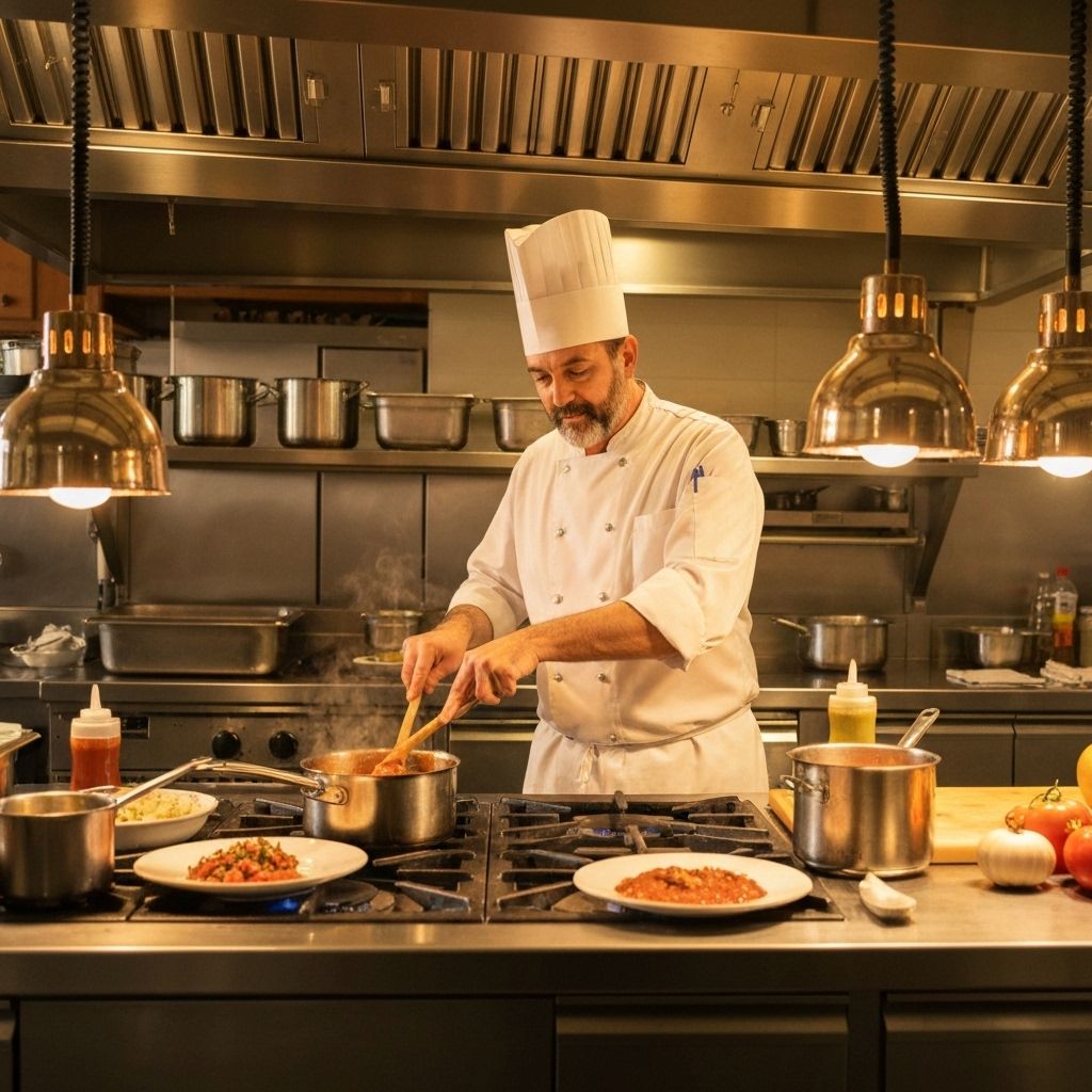 Chef cooking